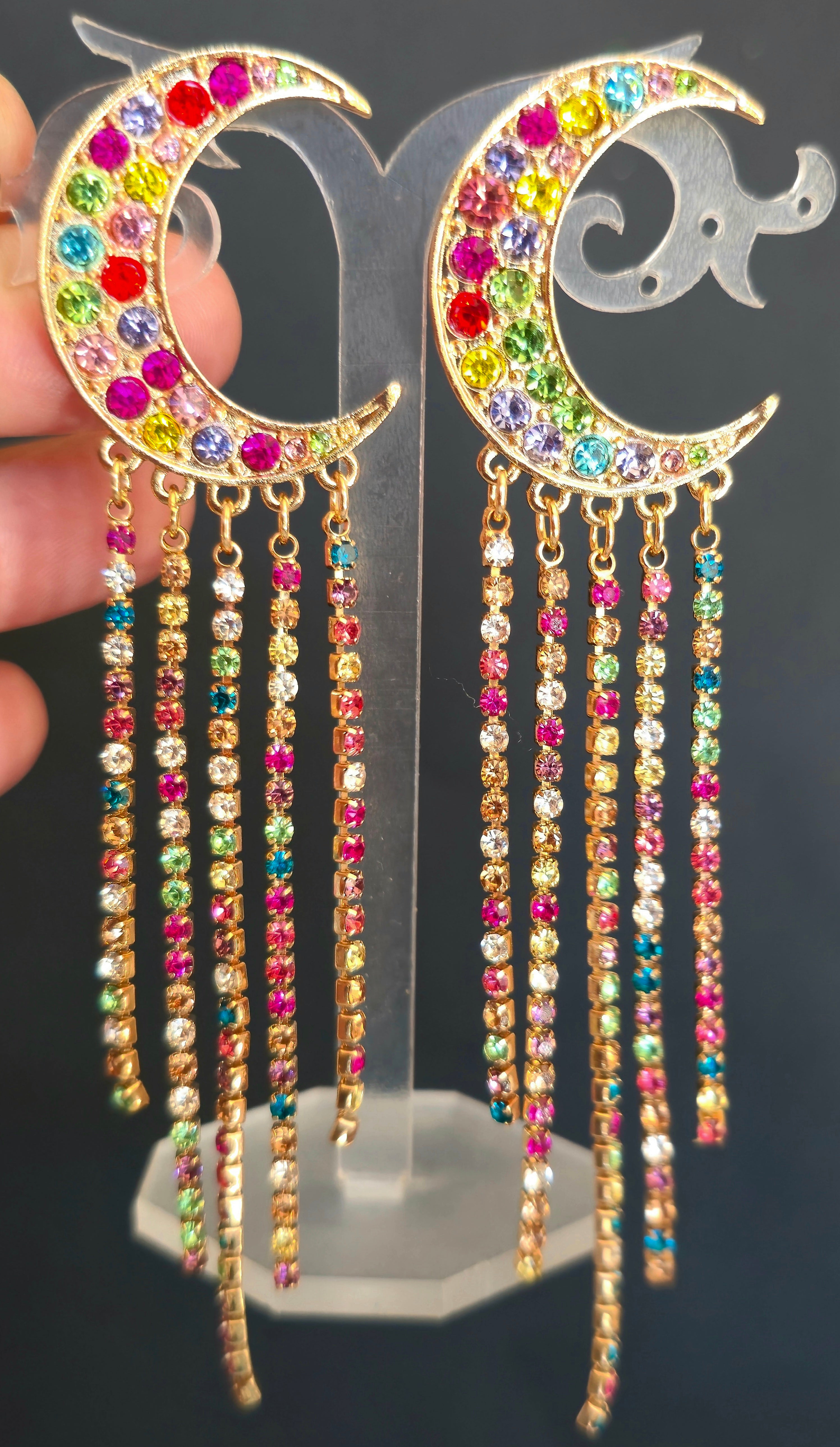 Rhinestone Drop Earrings