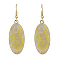 Bohemian Rhinestone Oval Dangle Earrings